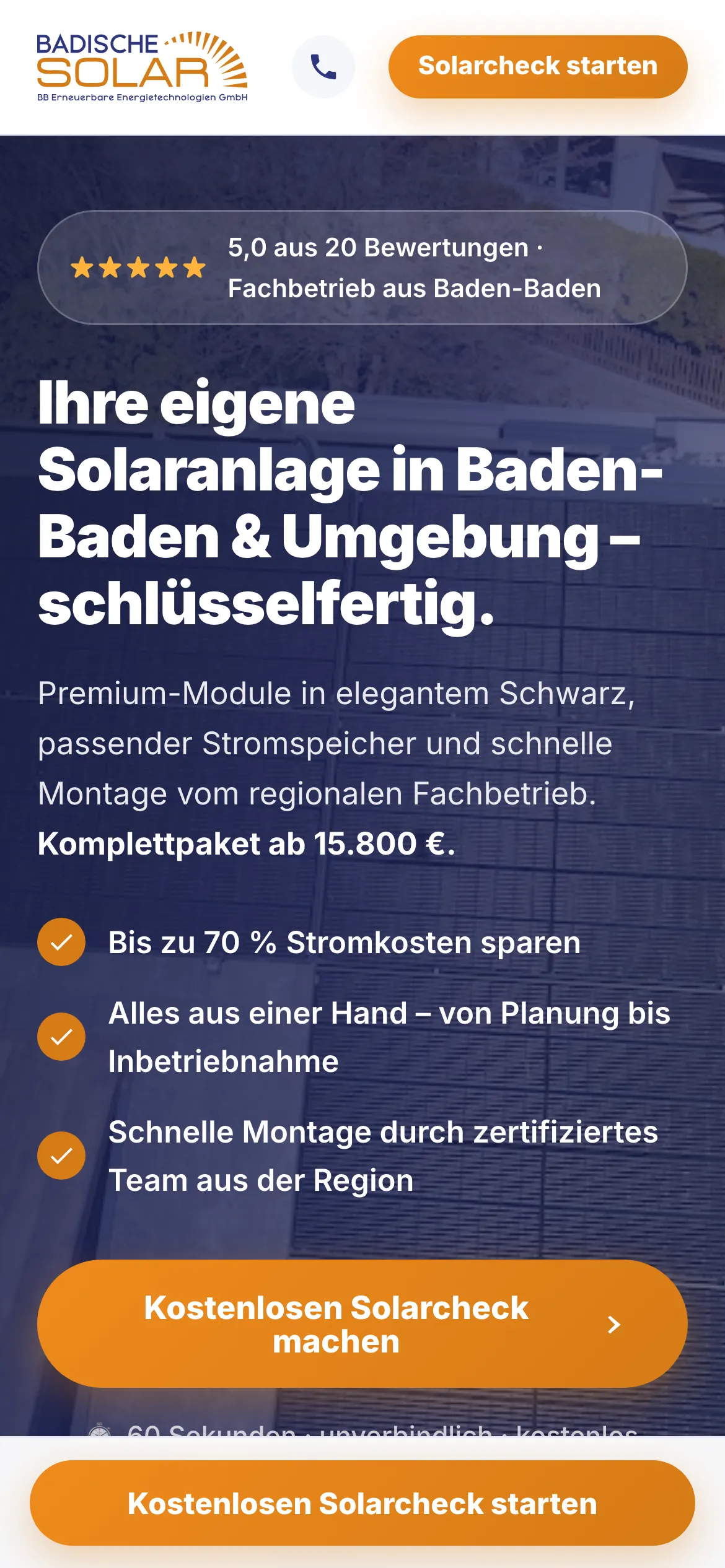 Funnel Badische Solar mobil