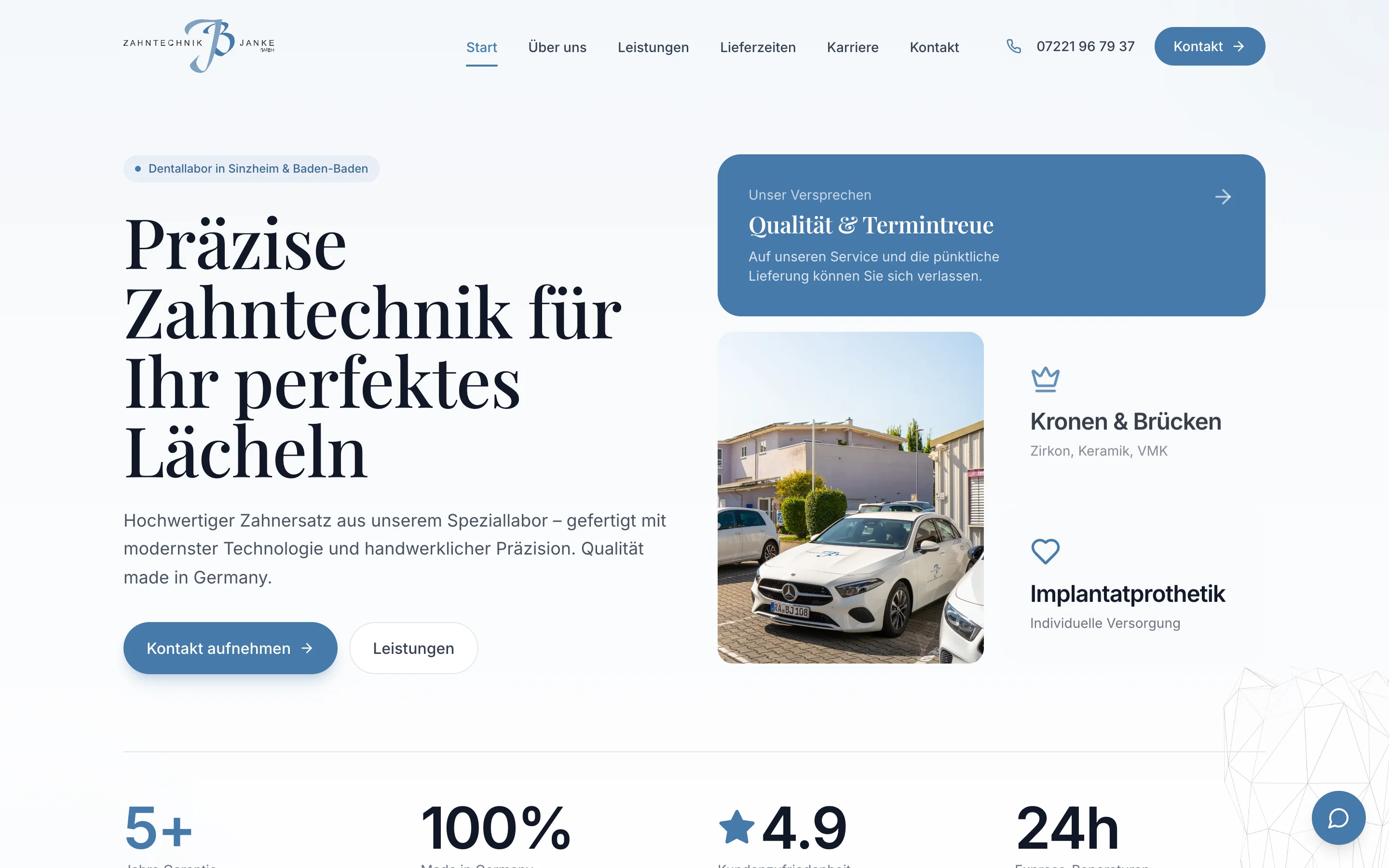 Zahntechnik Janke — Website & SEO