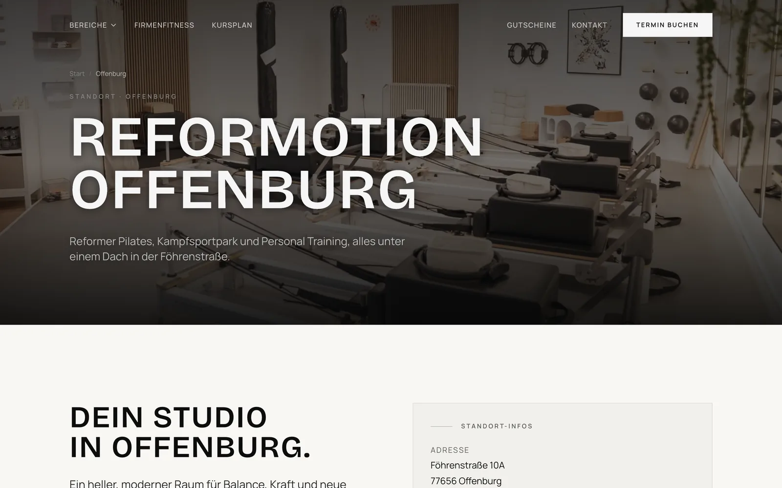 Standortseite REFORMOTION Offenburg