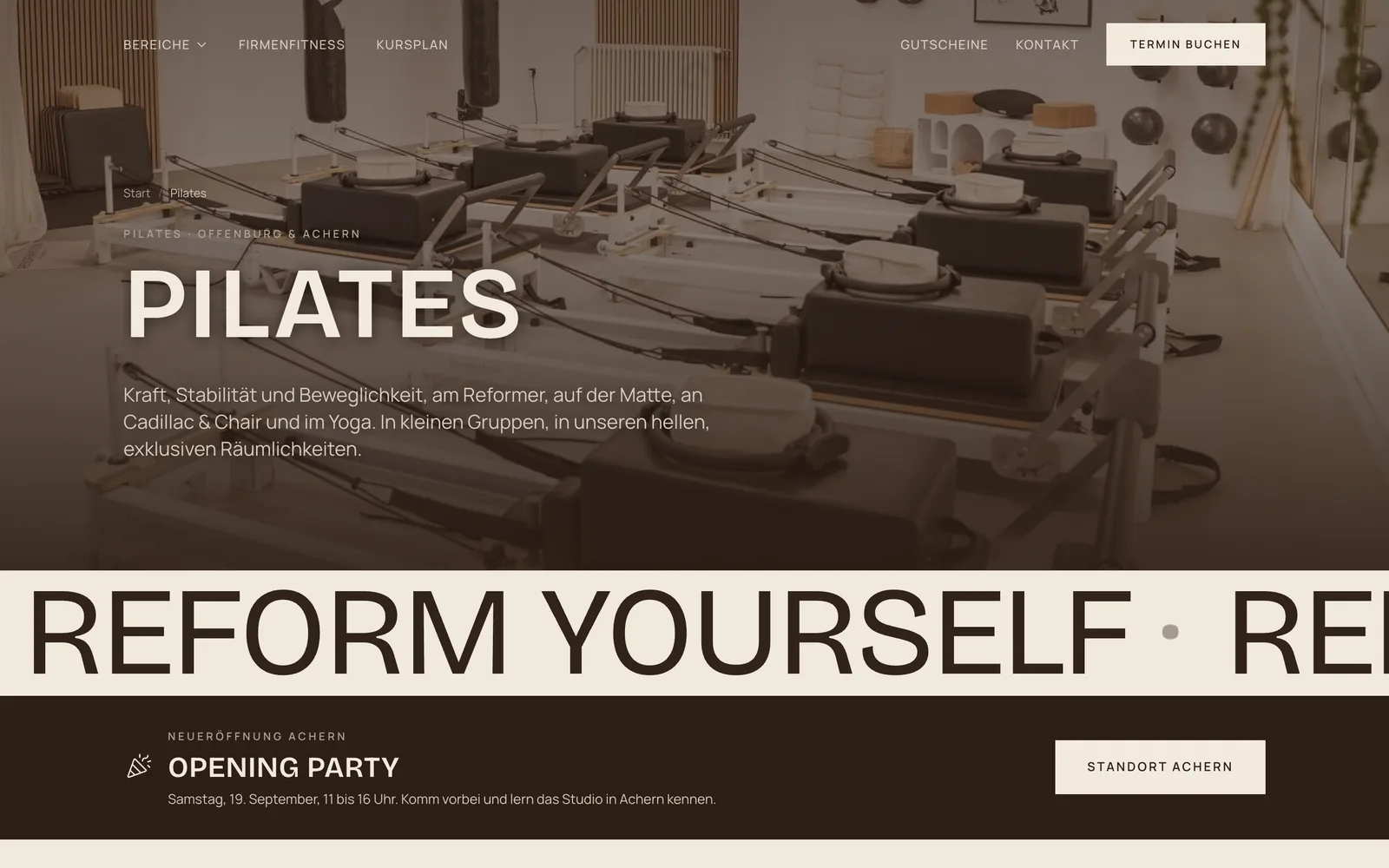 Pilates-Seite REFORMOTION